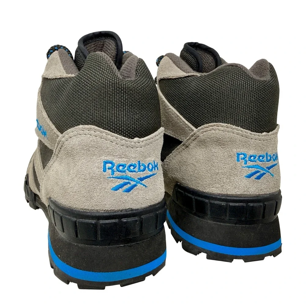 Vintage Reebok RA 308 WFC Men's 7 Grey Blue Suede Trail Hiking Boots Retro 90s